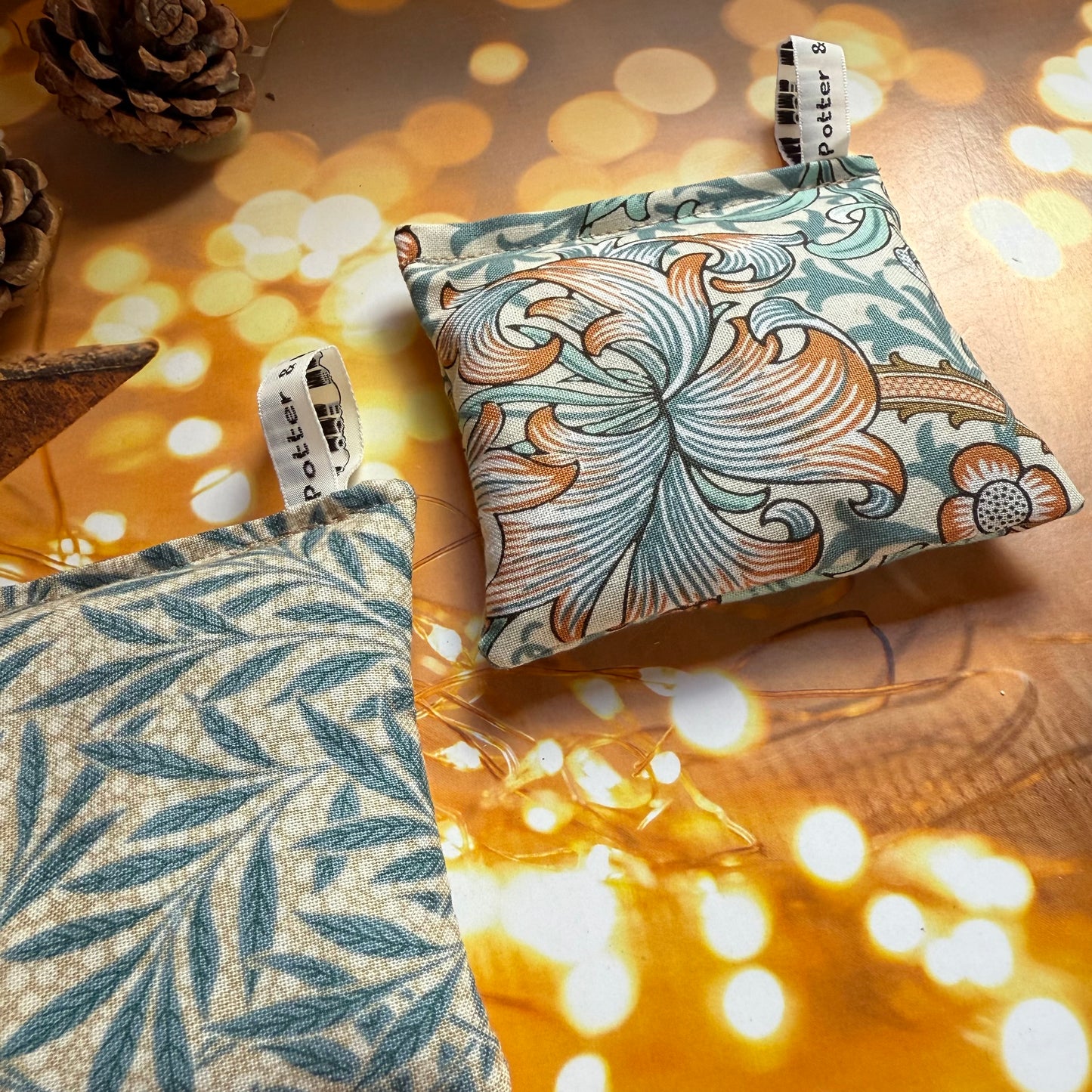 William Morris Lavender Bags Handmade in UK | Eco Air Freshener and Drawer Scents