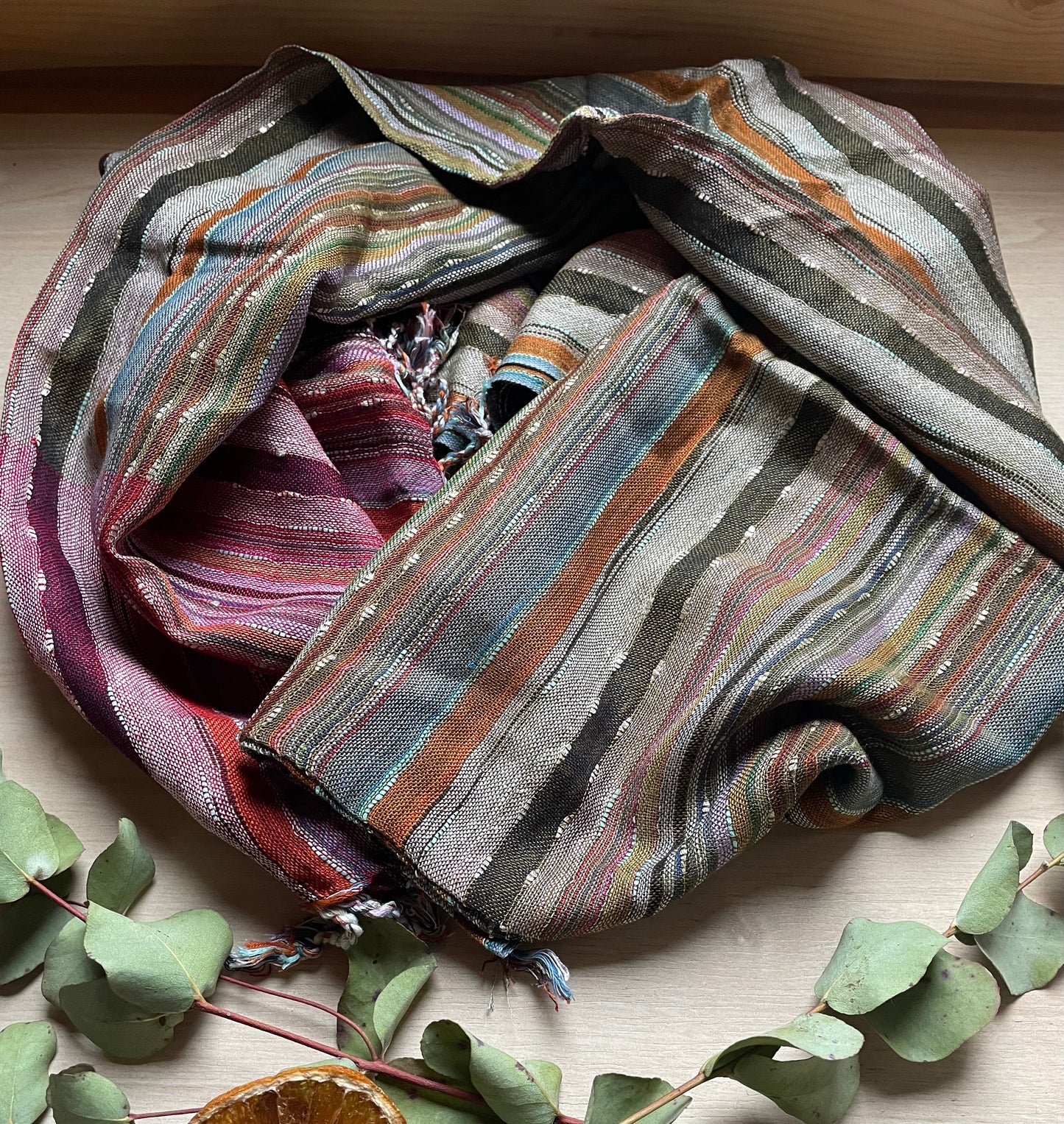 Indian Cotton Scarf - 71 x 183 cm