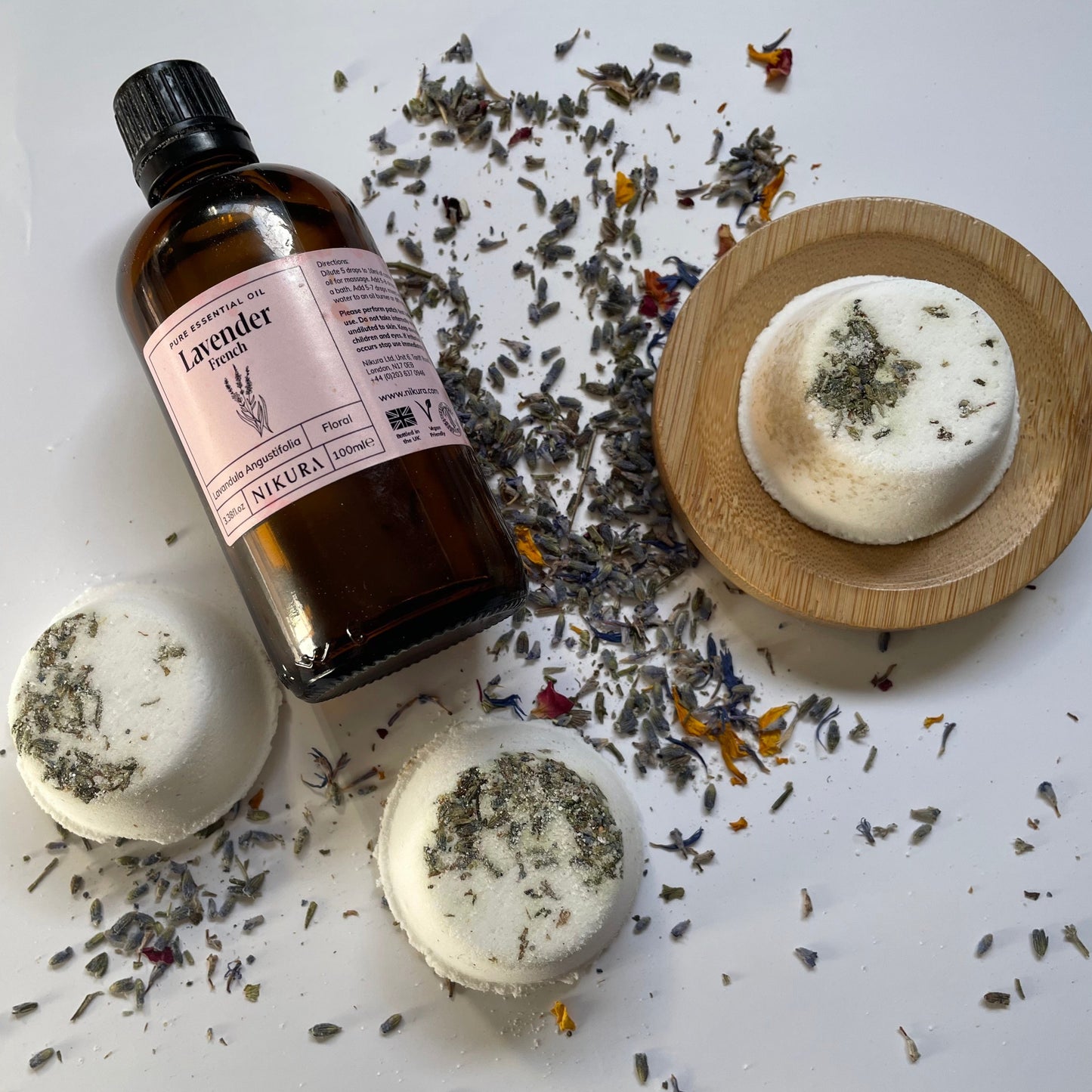 Handmade Aromatherapy Shower Steamers x 4 Gift Set No Tray Included