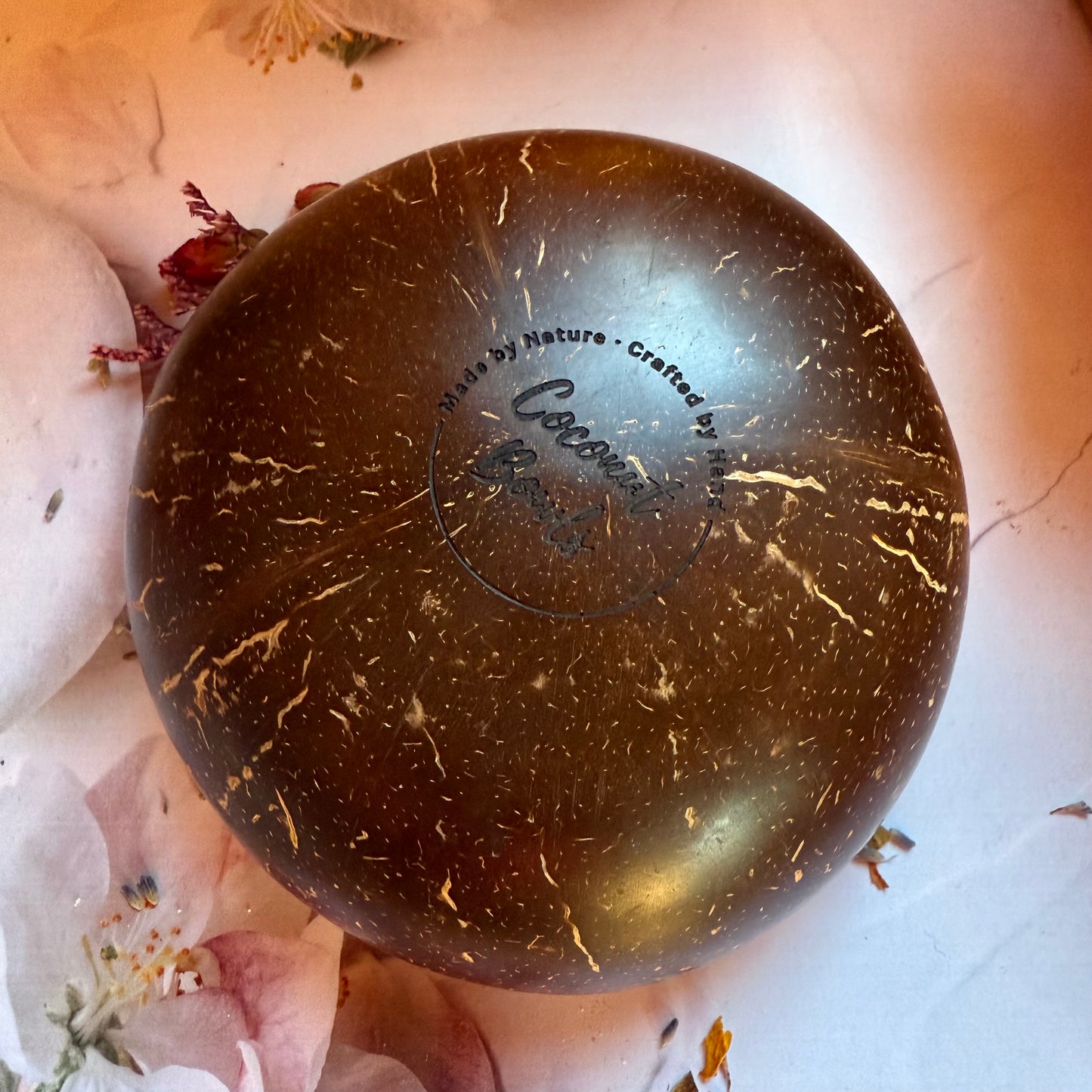 "Being the Change I Wish to See in the World" Polished Coconut Bowls, Valentines Day Gift, Gift for Him, Home Decor Gifts