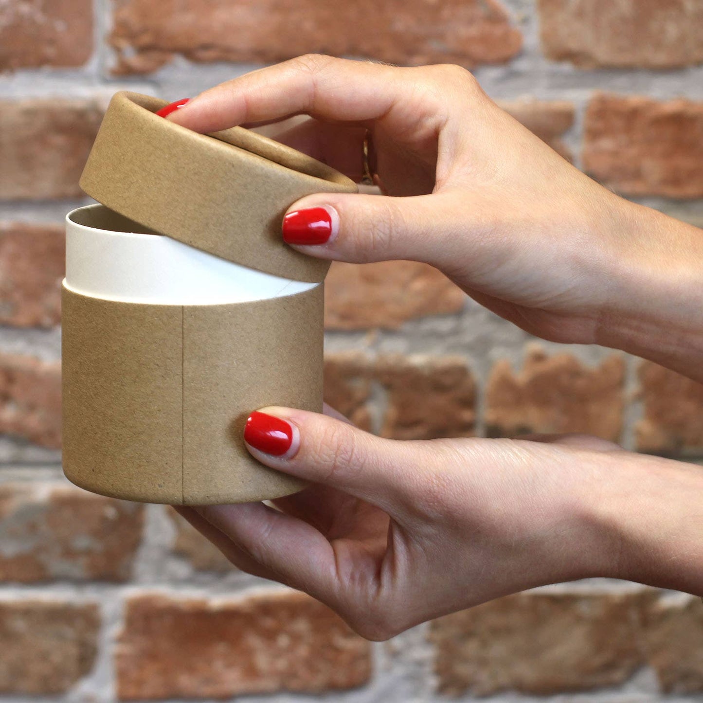Brown Kraft Cardboard Tube - Size: H:8.5cmx D:7.5cm