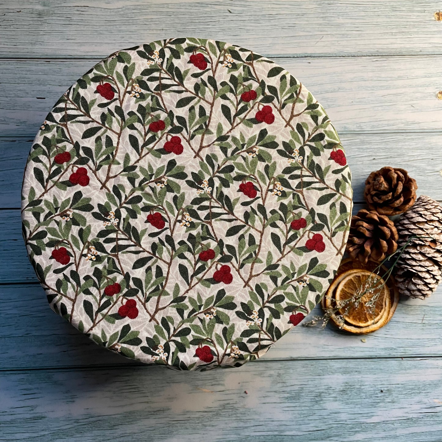 Various 13-15cm Medium Bowl Size Reusable Bowl Covers in Cotton Fabric, Eco Friendly Food Cover, Plastic Free Clingfilm, Ideal Valentines Gift Christmas