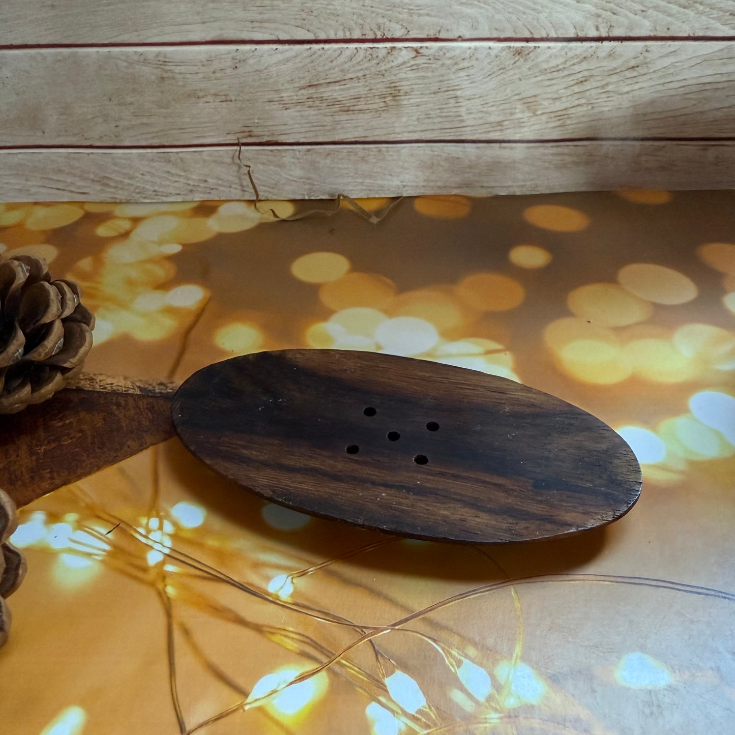 Wood Soap Dish, 10x5cm