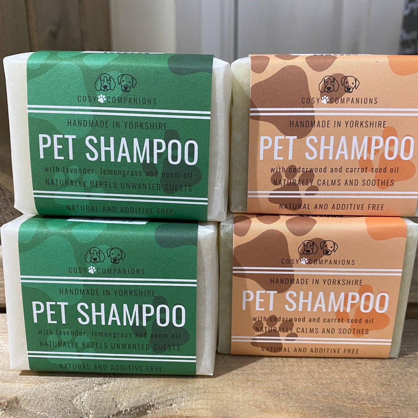 Natural Pet Shampoo Bar with Lavender, Lemongrass and Neem Oil