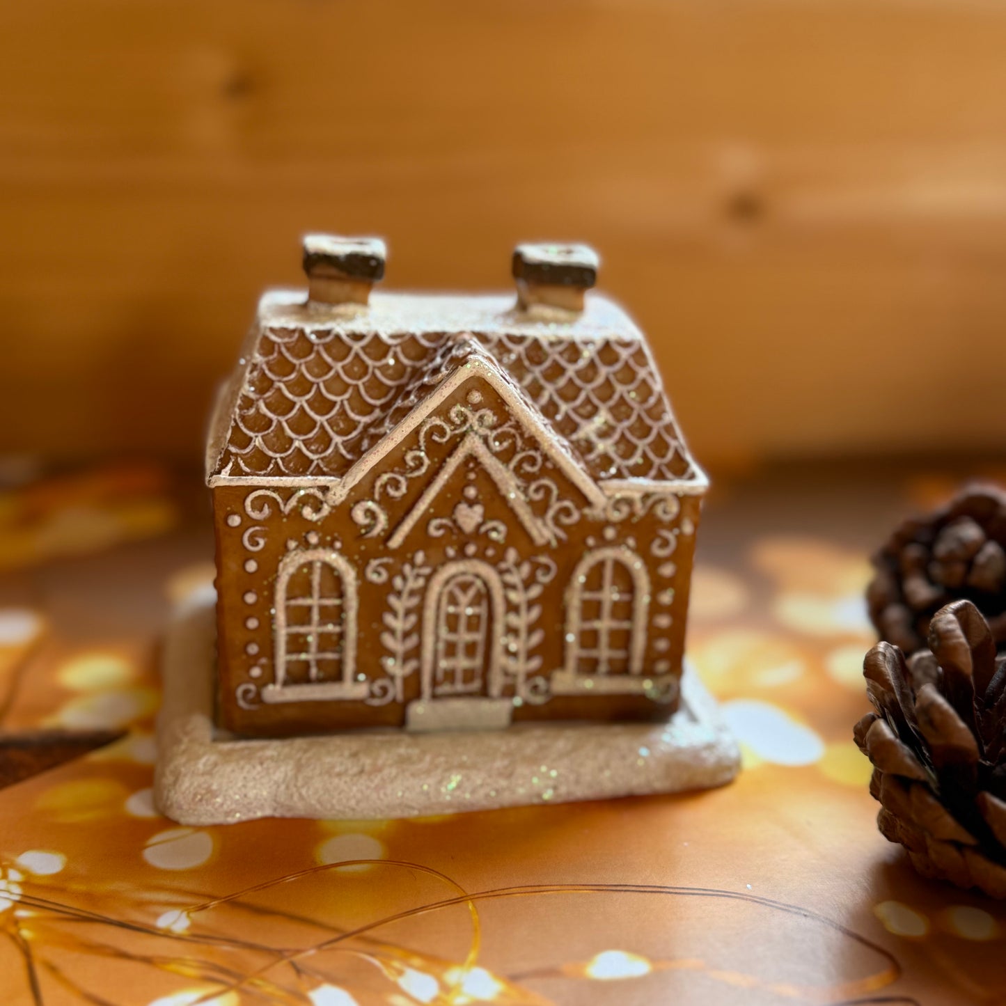 Christmas Gingerbread House Incense Cone Burner