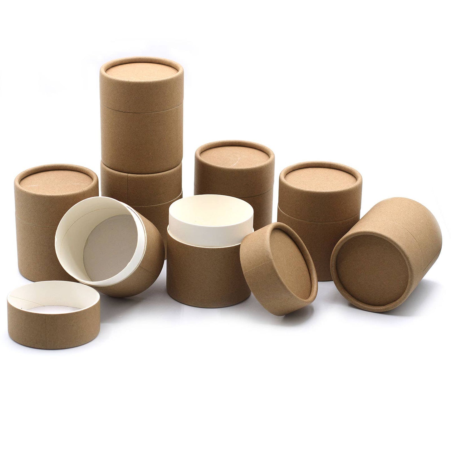 Brown Kraft Cardboard Tube - Size: H:8.5cmx D:7.5cm