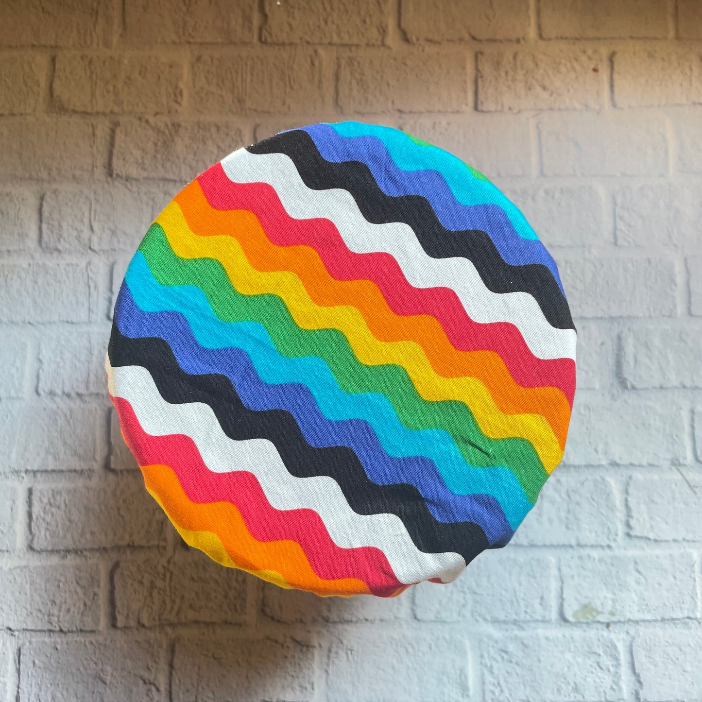 Various 13-15cm Medium Bowl Size Reusable Bowl Covers in Cotton Fabric, Eco Friendly Food Cover, Plastic Free Clingfilm, Ideal Valentines Gift Rainbow