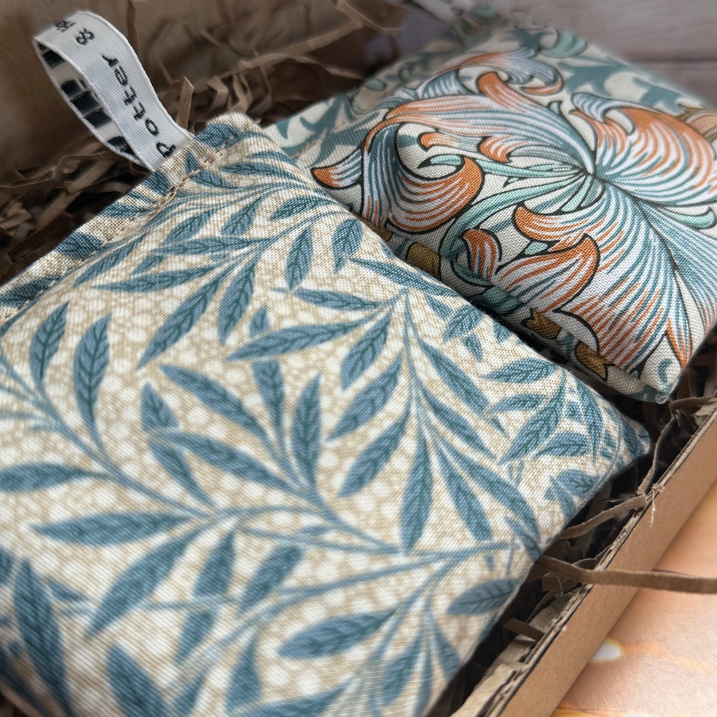 William Morris Lavender Bags Handmade in UK | Eco Air Freshener and Drawer Scents