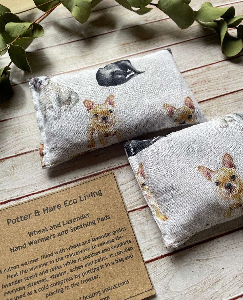 Set of 2 Pocket Warmers | Lavender & Wheat Hand Warmers | Fabric Hand Warmers | Natural Pain Relief | Heat Pads