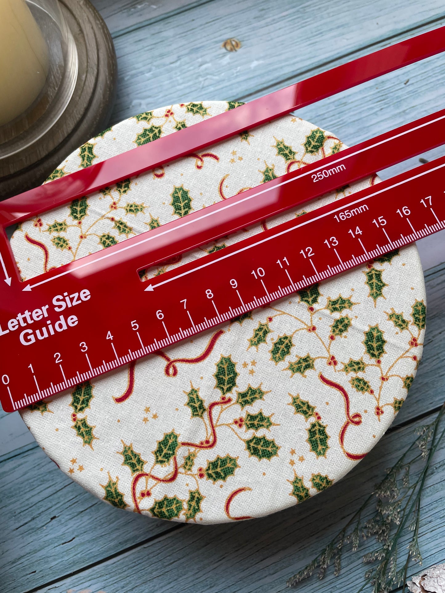 Set of Three Handmade Christmas Cotton Bowl Covers, Bowl Covers with Elastic, Eco Friendly Food Coverings