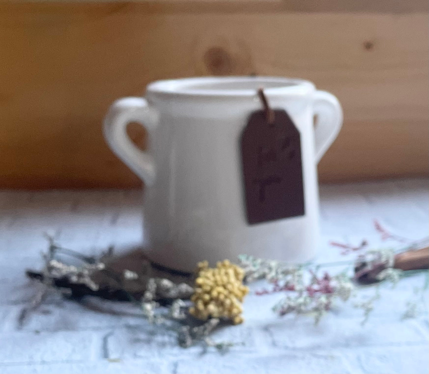 "For You" White Pot, Indoor Planter or Candle or Tea Light Holder, 8cm