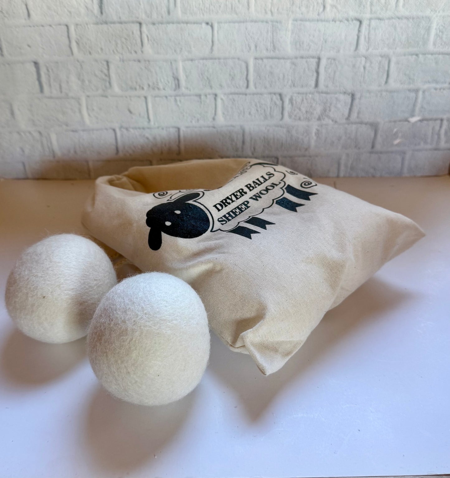 6 Wool Tumble Dryer Balls, Reusable laundry balls