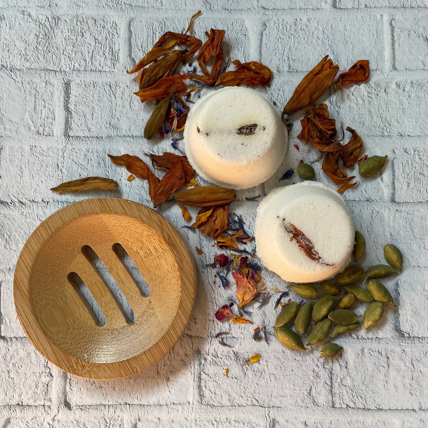 Handmade Aromatherapy Shower Steamers x 4 Gift Set No Tray Included