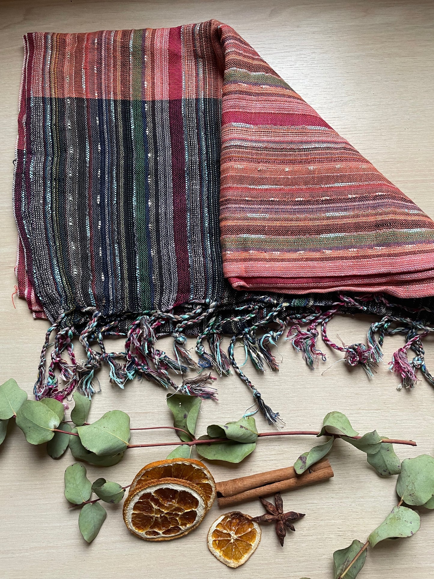 Indian Cotton Scarf - 71 x 183 cm