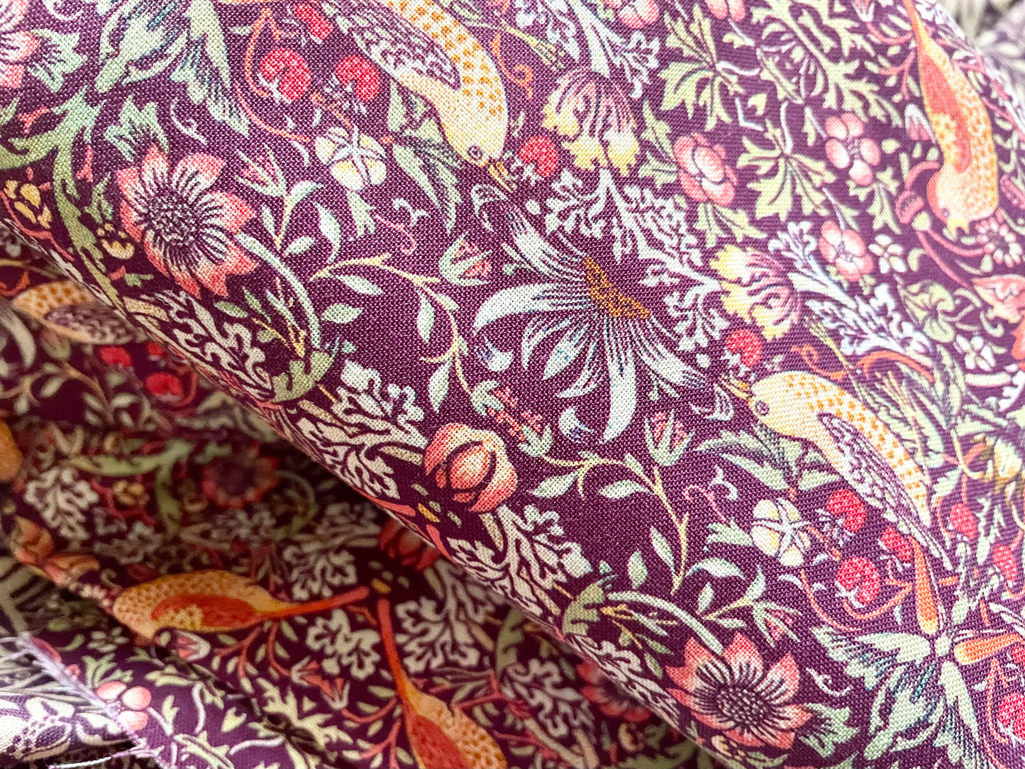 William Morris Fabric Reusable Wheat and Lavender Heat or Chill Pad |Heat Packs | Weighted Aromatherapy Eye Pillow
