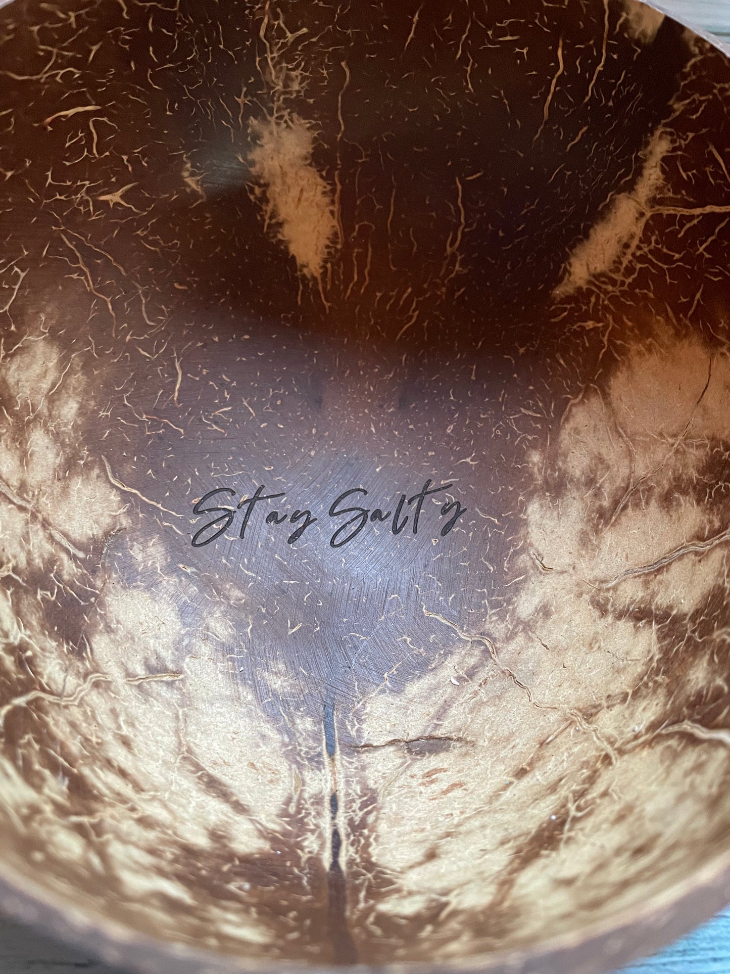 "Stay Salty" Polished Coconut Bowls, Valentines Day Gift, Gift for Him, Home Decor Gifts