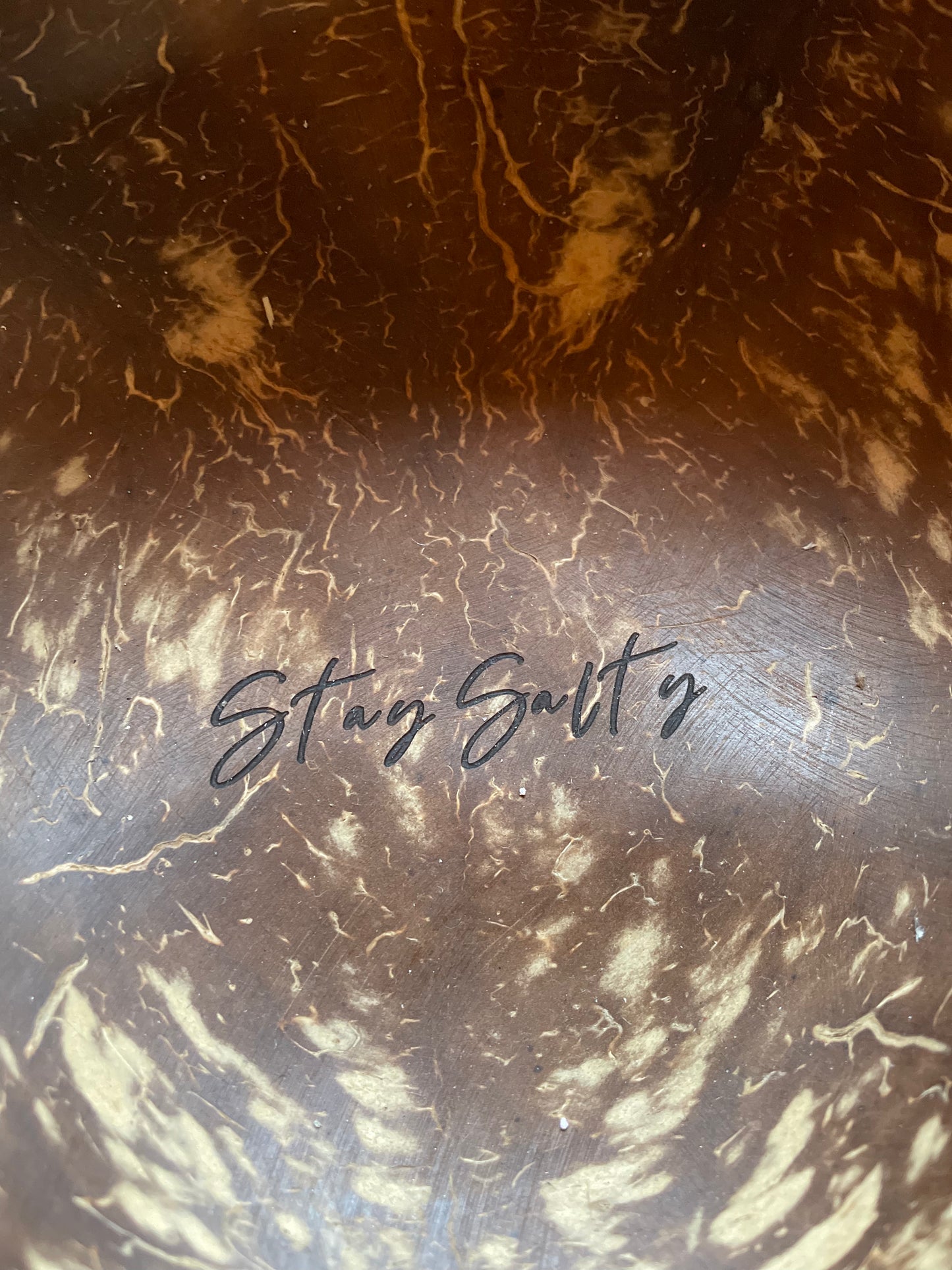 "Stay Salty" Polished Coconut Bowls, Valentines Day Gift, Gift for Him, Home Decor Gifts