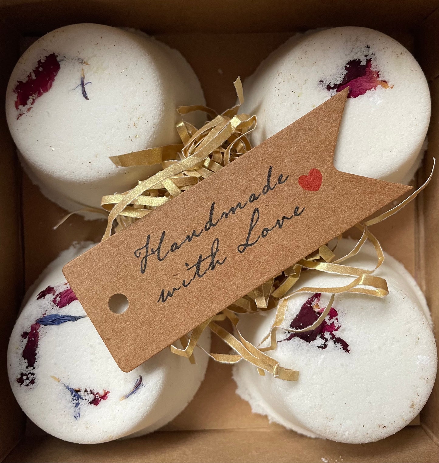 Handmade Aromatherapy Shower Steamers x 4 Gift Set No Tray Included Anti Anxiety