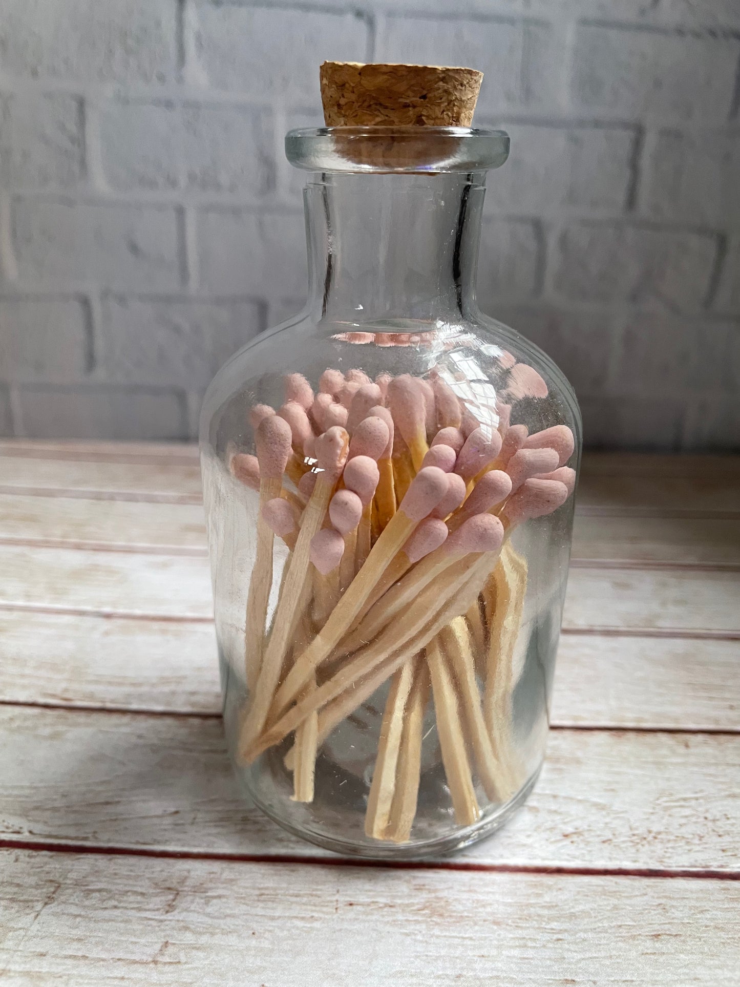 Personalisable Luxury Glass Jar of Long Matches 10cm x 5.5cm, Wedding Gift, Airbnb Gift, New House Gift, Anniversary Gift
