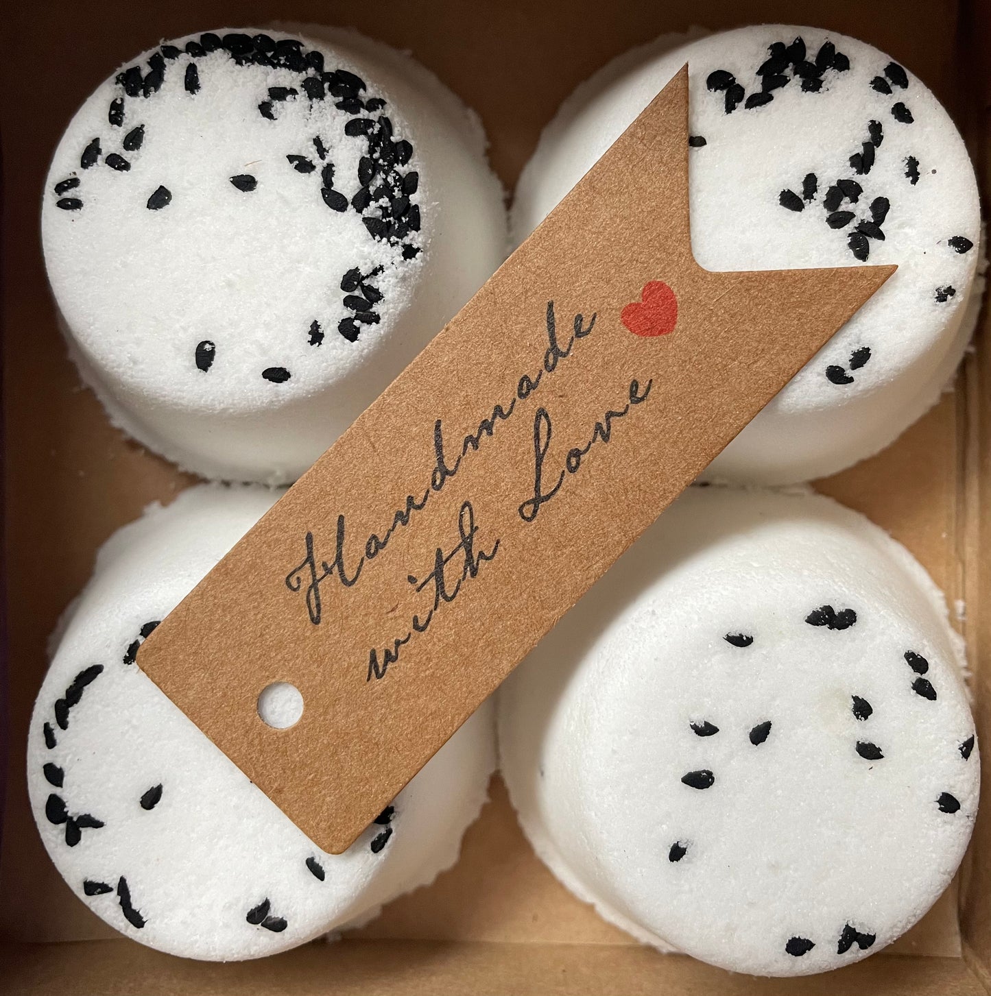 Handmade Aromatherapy Shower Steamers x 4 Gift Set No Tray Included Clear my Head