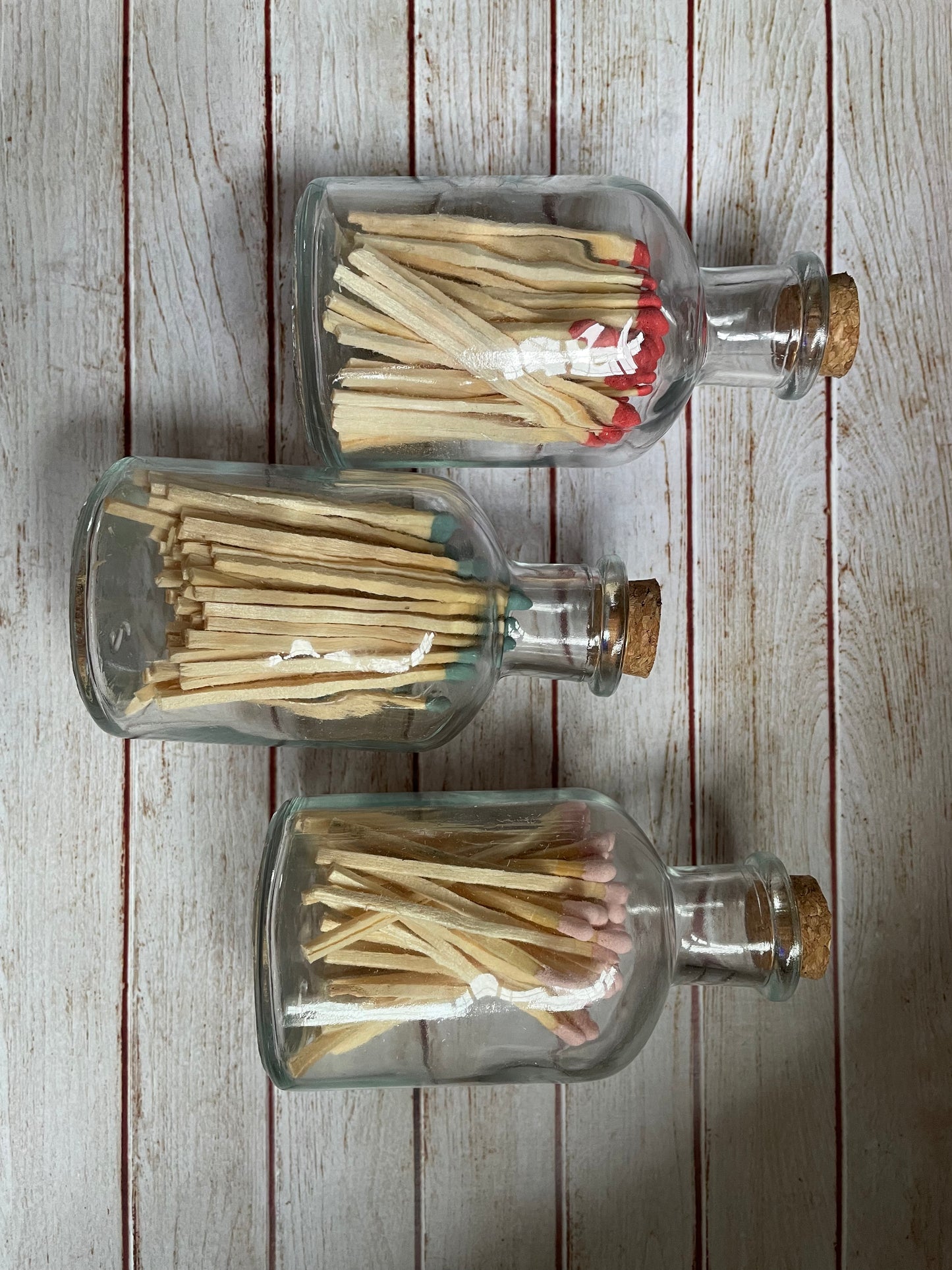 Personalisable Luxury Glass Jar of Long Matches 10cm x 5.5cm, Wedding Gift, Airbnb Gift, New House Gift, Anniversary Gift