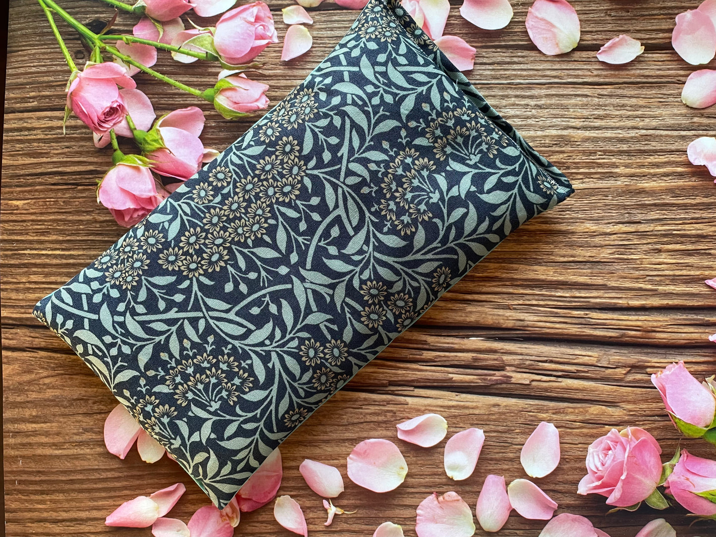 William Morris Fabric Reusable Wheat and Lavender Heat or Chill Pad |Heat Packs | Weighted Aromatherapy Eye Pillow