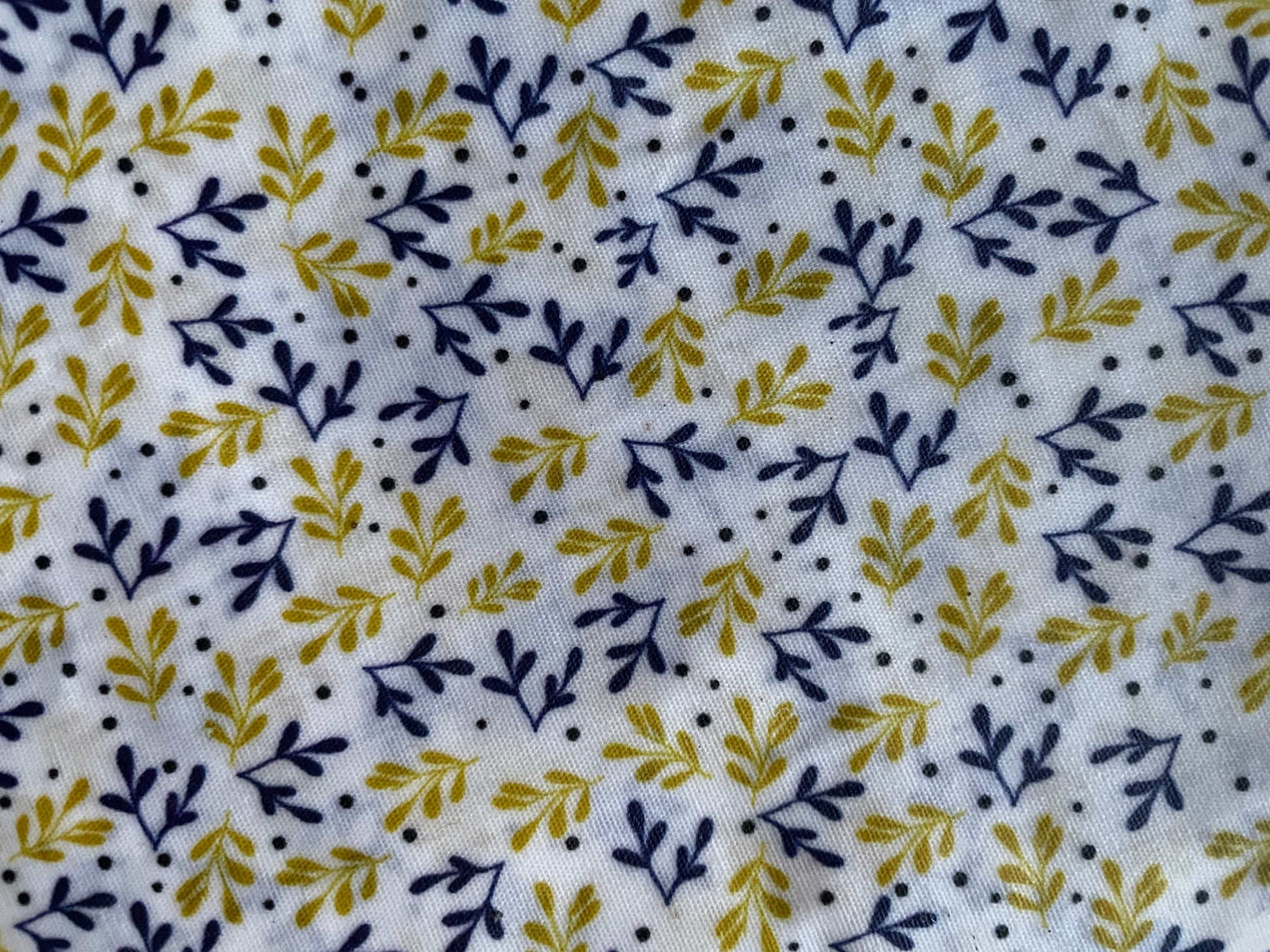 Set of 3 Elasticated Beeswax Bowl Covers, Size 14cm, 19cm and 24cm Yellow and Blue