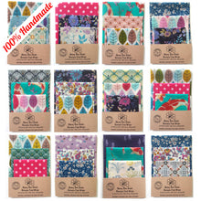 Load image into Gallery viewer, Honey Bee Good - Bargain HANDMADE Beeswax Food Wraps | Sets of 3 &amp; Singles
