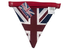 Load image into Gallery viewer, Union Jack 100% Cotton Fabric Bunting
