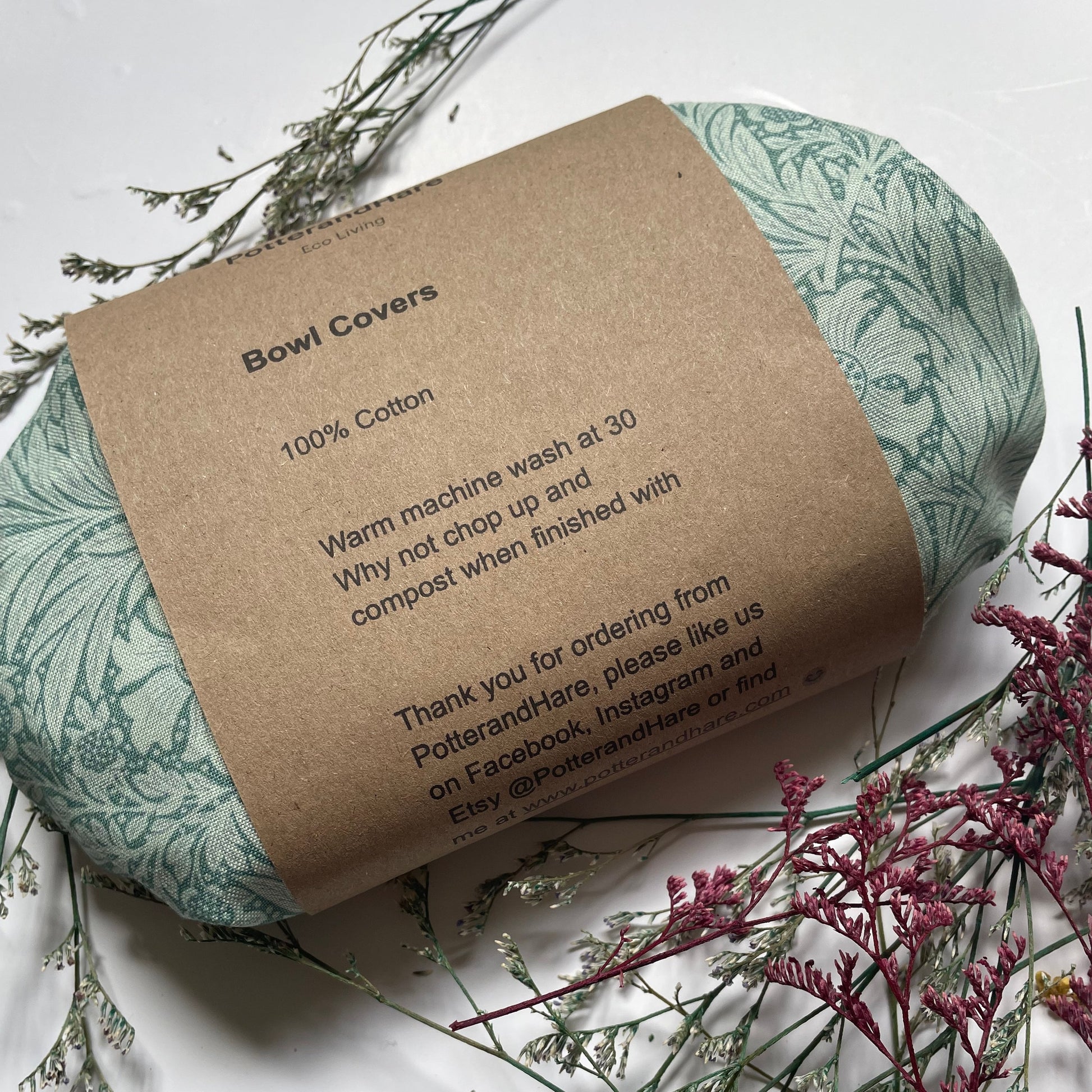3 Handmade Reusable Bowl Covers in William Morris Fabrics, Eco Friendly Food Cover, Plastic Free Clingfilm, Ideal Christmas Gift