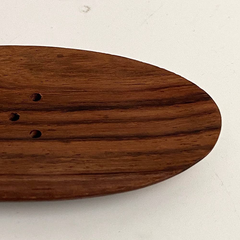 Wood Soap Dish, 10x5cm