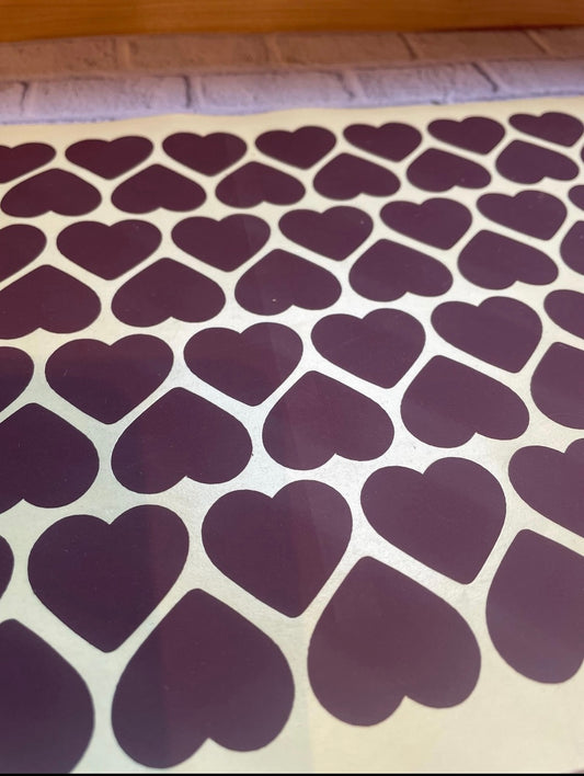Heart Shaped Match Strike Pads, Match Strike 1 inch/30mm/3cm, Replacement Match Strike, Self-Adhesive Spare Match Strike, Sheet of 10