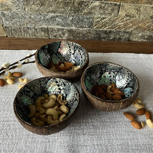 Load image into Gallery viewer, Coconut Shell Bowl with Abalone Inlay
