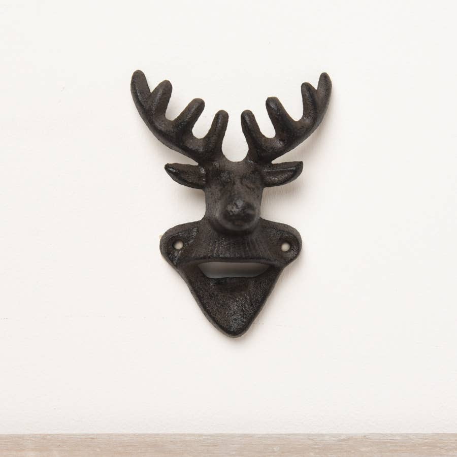 Stag Cast Iron Bottle Opener, 14cm, Fathers Day Gift, Dad’s Birthday Gift