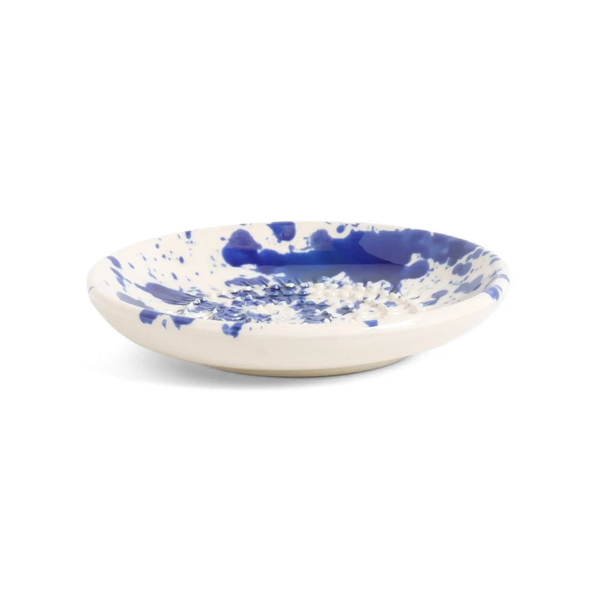 ABS Pottery - Garlic Grater Blue Splatter