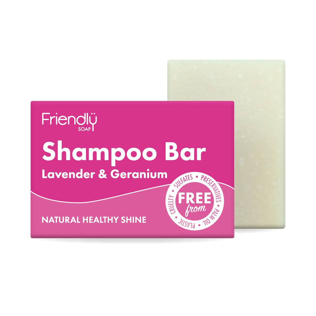 Friendly Soap - Lavender & Geranium Shampoo Bar