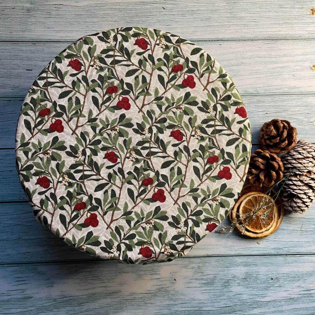 One William Morris Berries Design Reusable Bowl Covers in Cotton Fabric, Eco Friendly Food Cover, Plastic Free Clingfilm, Ideal Valentines Gift