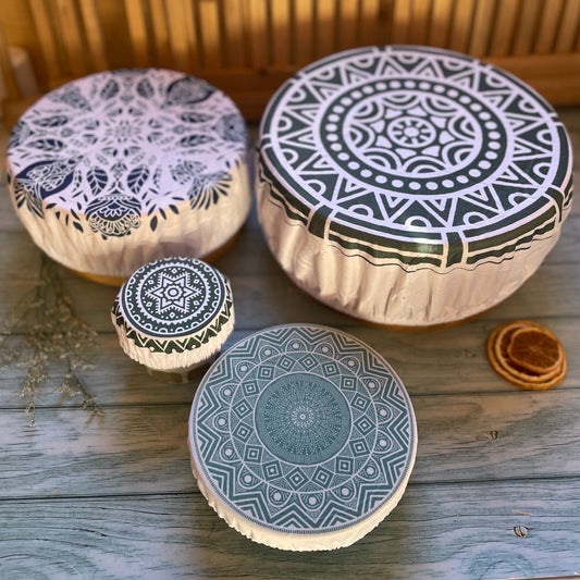 5 Waterproof Reusable Bowl Covers, Eco Friendly Food Cover, Plastic Free Clingfilm
