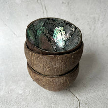 Load image into Gallery viewer, Coconut Shell Bowl with Abalone Inlay
