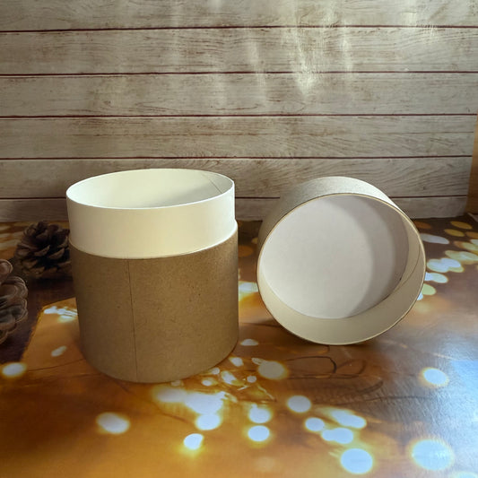 Brown Kraft Cardboard Tube - Size: H:8.5cmx D:7.5cm