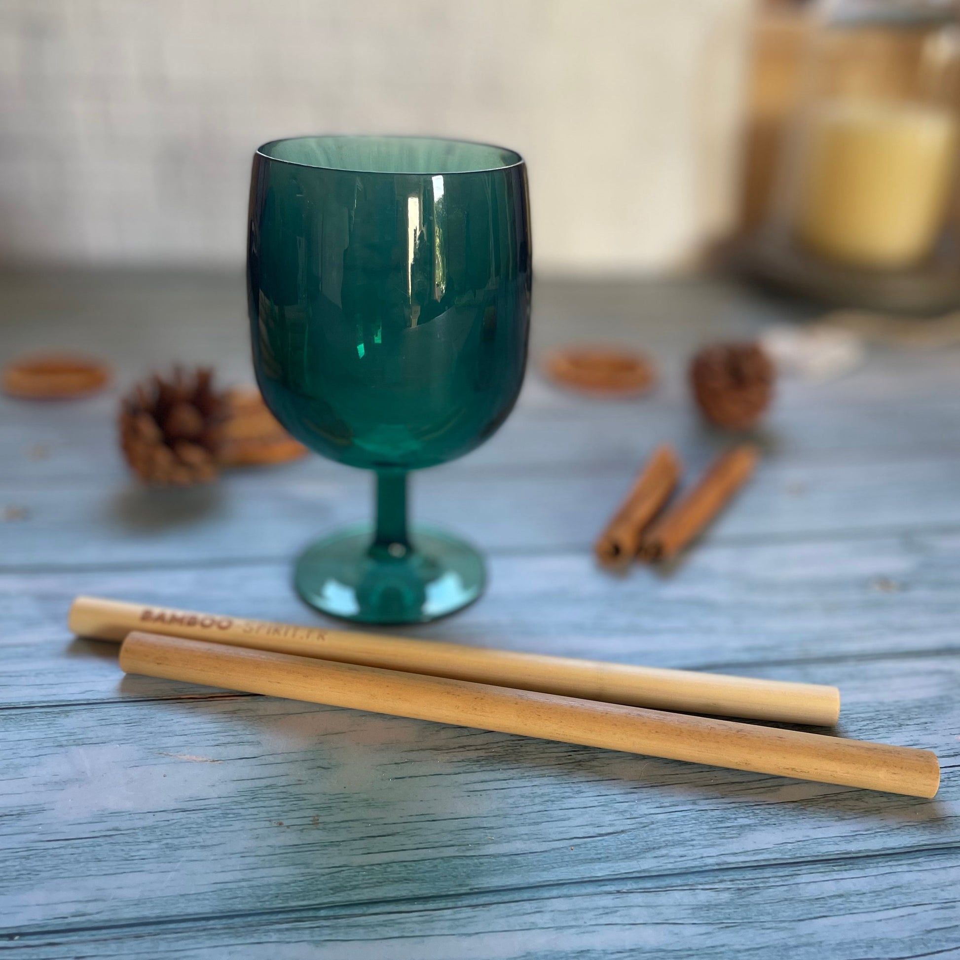 Bamboo Drinking Straws - 2 Pack Straight