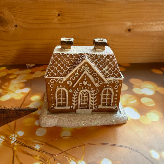 Christmas Gingerbread House Incense Cone Burner