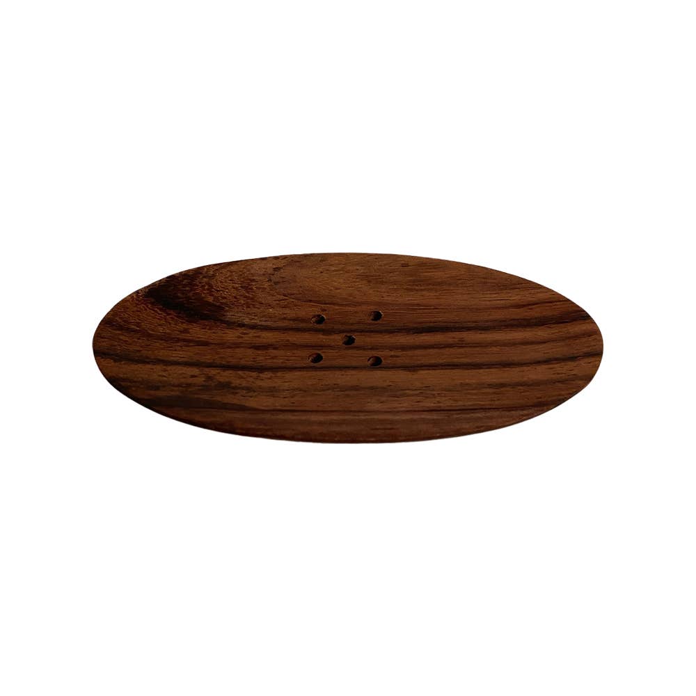 Wood Soap Dish, 10x5cm