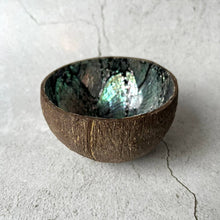 Load image into Gallery viewer, Coconut Shell Bowl with Abalone Inlay
