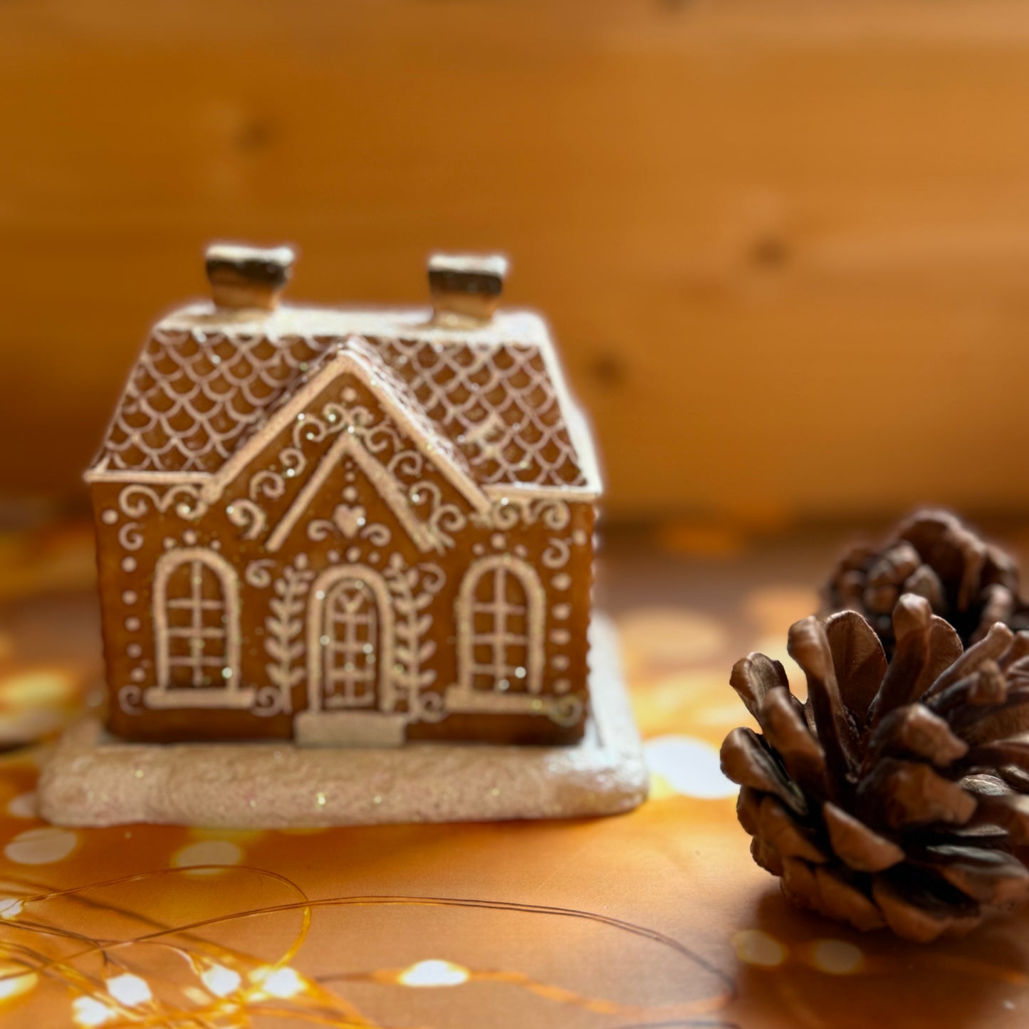 Christmas Gingerbread House Incense Cone Burner