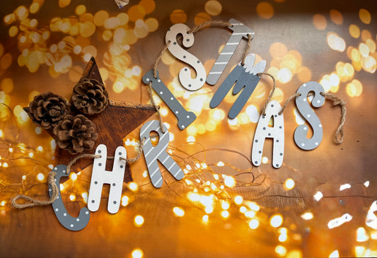 Wooden Christmas Garland
