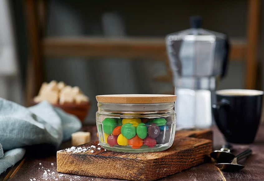 Bamboo Lids for Gu Type Dessert Dishes, Set of 4