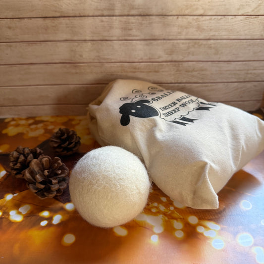 6 Wool Tumble Dryer Balls, Reusable laundry balls