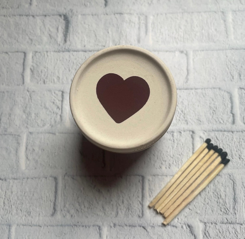 Heart Shaped Match Strike Pads, Match Strike 1 inch/30mm/3cm, Replacement Match Strike, Self-Adhesive Spare Match Strike, Sheet of 10