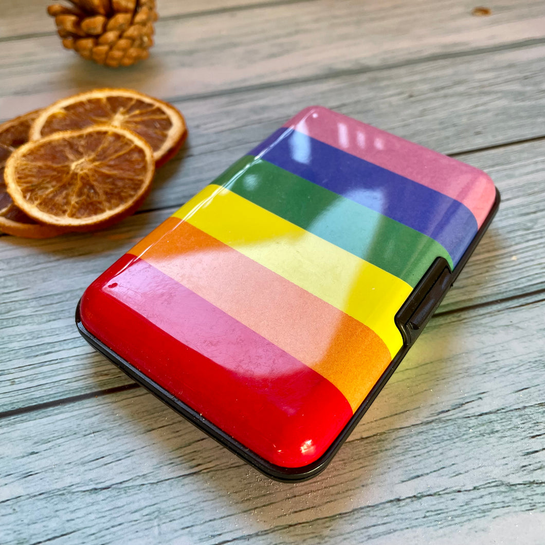 Contactless Protection Card Holder Wallet - Rainbow